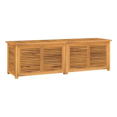 (175 x x cm) vidaXL Garden Storage Box Outdoor Storage Box Chest with Bag Solid Wood Teak