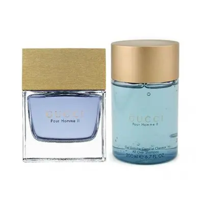 Gucci Pour Homme Ii Pcs Set: 3.3 Edt Sp + 6.7 All Over Shampoo