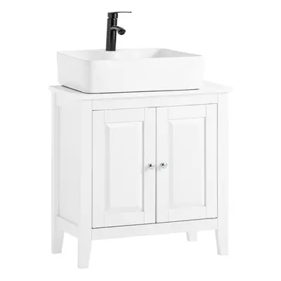 SoBuyÂ® FRG202-W, Under Sink Bathroom Storage Cabinet with Double Doors