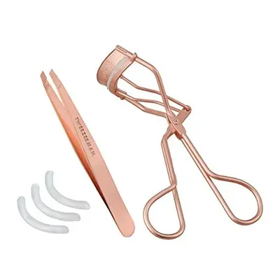 Tweezerman Rose Gold Tweezer and Lash Curler Set