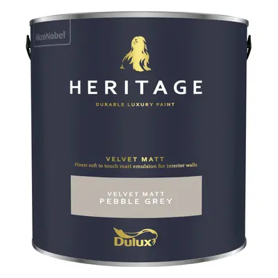 (Pebble Grey) Dulux Heritage Velvet Matt 125ml Tester Pot