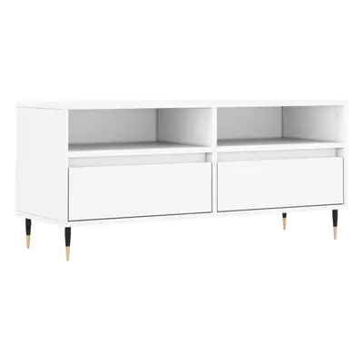 vidaXL TV Cabinet TV Unit Sideboard Media Unit TV Stand White Engineered Wood