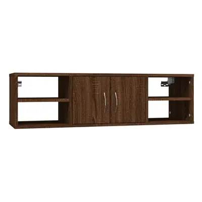 (brown oak) vidaXL Wall Shelf Wall-Mounted Shelf Storage Display Rack Engineered Wood