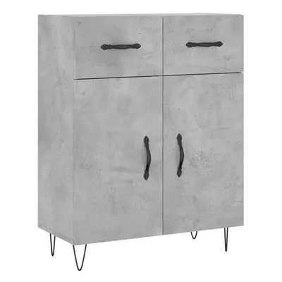 (concrete grey) vidaXL Sideboard Storage Cabinet Side Cabinet Cupboard White Engineered Wood