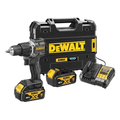 Dewalt 18V XR Brushless Compact Combi Hammer Drill - Black/Yellow