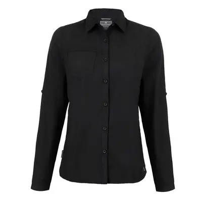 (14 UK, Black) Craghoppers Womens/Ladies Expert Kiwi Long-Sleeved Shirt