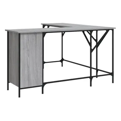 (grey sonoma) vidaXL Desk Office Desk Computer Table Study Writing Table Engineered Wood