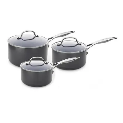 GreenPan Venice Pro Hard Anodised Ceramic Non-Stick Piece Saucepan Set