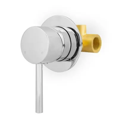 Apex Wall Mounted Round Concealed Manual Mixer Valve 1/2" Hot And Cold