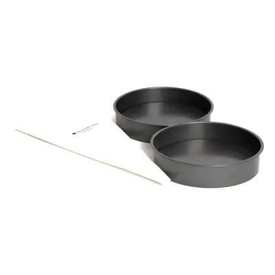 MasterClass Three Piece Baking Bundle, Includes Two Non-Stick Loose Base Round 20cm Sandwich Pan