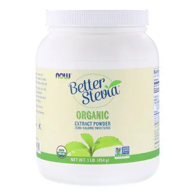 Now Foods, Better Stevia, Organic Extract Powder, lb (454 g)