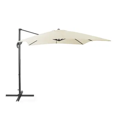 Cantilever Parasol 2.5 x 2.5 m Light Beige MONZA