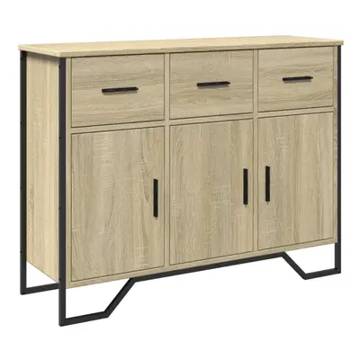 (sonoma oak) vidaXL Sideboard Storage Cupboard Cabinet Highboard Smoked Oak Engineered Wood