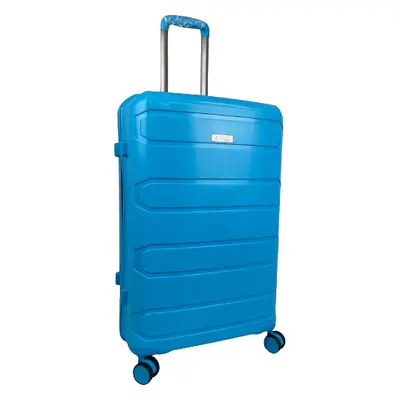 (Sky Blue, Large 28") Hampton&Stewart PP Wheel Hard Shell Suitcase