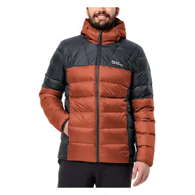 Jack Wolfskin Mens Nebelhorn Down Padded Windproof Jacket Coat - Carmine