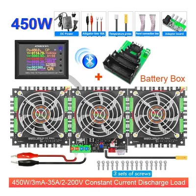 (450W) 2-200V 150W/300W/450W/600W 25A/30A/35A/40A Electronic Load Power Bank Battery Tester Pack