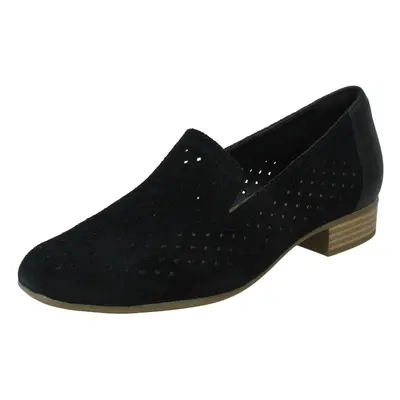 (Black, UK 6.5) Ladies Clarks Flat Loafer Shoes Juliet Hayes