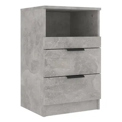 (concrete grey, 1) vidaXL 1/2x Bedside Cabinet Engineered Wood Home End Side Table Multi Colours