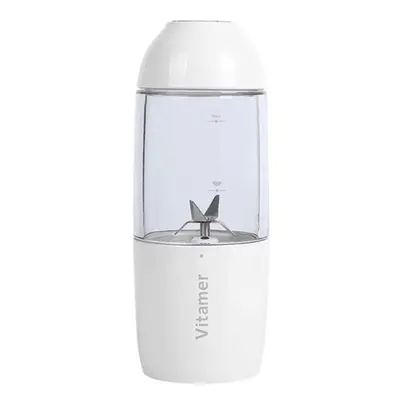 (White) 380ML USB Rechargeable Juicer Bottle Cup Vegetables Fruit Milkshake Smoothie Squeezer Re