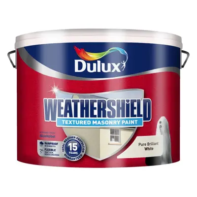 Dulux - Weathershield Textured Masonry 10L - Pure Brilliant White