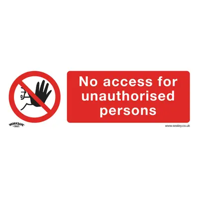 10x NO ACCESS Health & Safety Sign - Self Adhesive x 100mm Warning Sticker