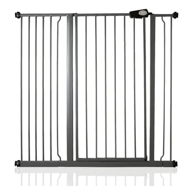 (Slate Grey, 113.8cm - 121.4cm) Safetots Extra Tall Pressure Fit Gate