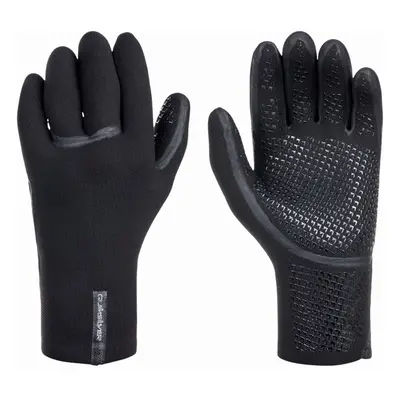 (L, Black) Quiksilver Mens 3mm Marathon Sessions Neoprene Surf Gloves - Black