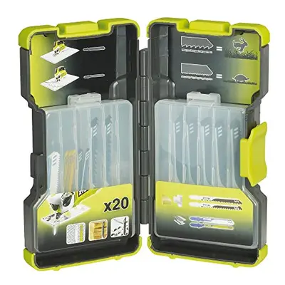 Ryobi RAK20JB Jigsaw Blade Set for T-Shank Jigsaws, Piece