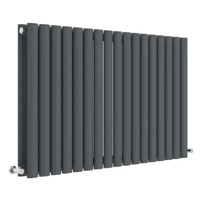 Horizontal Double Panel Radiator - 600mm x 992mm - BTU - Anthracite- Balterley