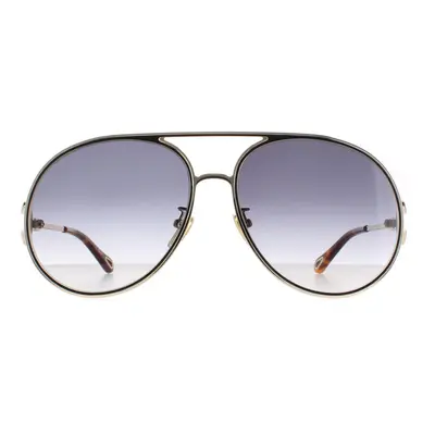 Chloe Sunglasses CH0145S Gold Black Grey Gradient