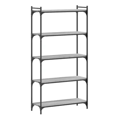 (grey sonoma, x x cm) vidaXL Bookcase Bookshelf Storage Cabinet Rack Book Shelf Engineered Wood