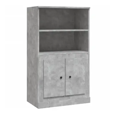 (concrete grey) vidaXL Highboard High Sideboard Side Cabinet Storgae Cupboard Engineered Wood