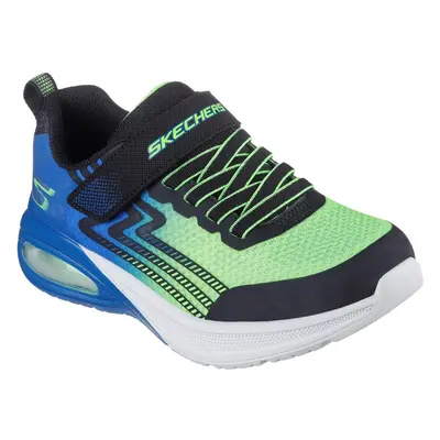 (1.5 UK, Black/Blue/Lime) Skechers Boys Microscope Max Advance Trainers