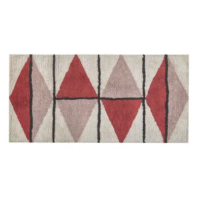 Cotton Area Rug x cm Multicolour PURNIA