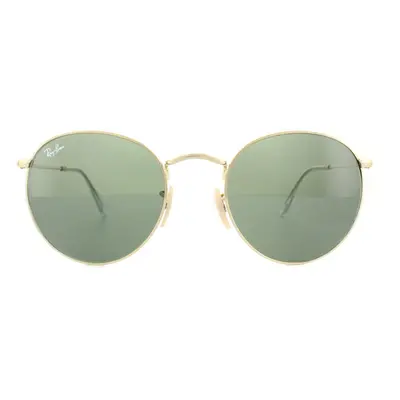 Ray-Ban Sunglasses Round Metal 001 Gold Green Large