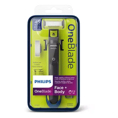 Philips QP2530/25 Wet and Dry Use OneBlade for Face and Body with Accessories