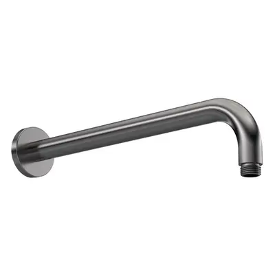 Round Wall Mount Shower Arm - 345mm - Brushed Pewter