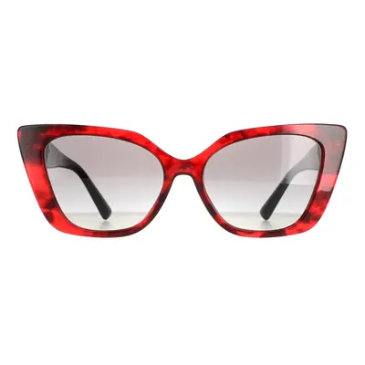 Valentino Sunglasses VA4073 Red Havana Grey Gradient