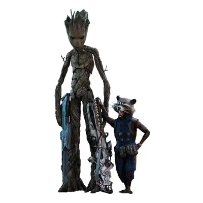 Figure Hot Toys MMS476 - Marvel Comics - Avengers : Infinity War - Groot & Rocket Deluxe Version