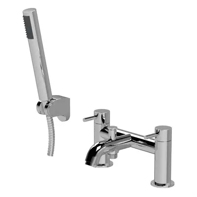 Round Bath Shower Mixer Tap with Shower Kit - Chrome - Balterley