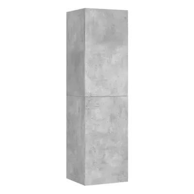 vidaXL TV Cabinet Concrete Grey Engineered Wood Wall Mounted Stand Living Room