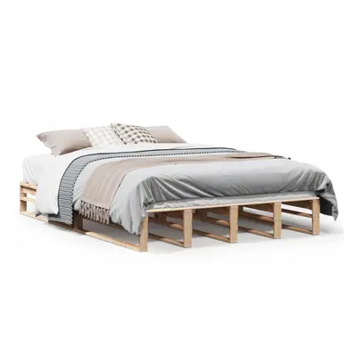 vidaXL Bed Frame Bedstead Bed Base 120x190 cm Small Double Solid Wood Pine