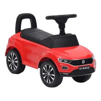 vidaXL Step Car Volkswagen T-Roc Red Game Garden Ride-on Toy Pedal Vehicle