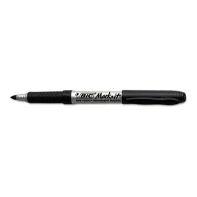 Bic Corporation Mark-it Permanent Markers, Fine Point, Black, 24/Pack