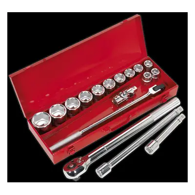 Socket Set 17pc 3/4"Sq Drive WallDrive® Metric