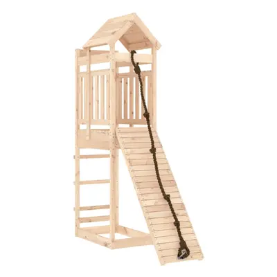 (solid pinewood) vidaXL Outdoor Playset Playhouse Play Tower Playground Set Solid Wood Douglas