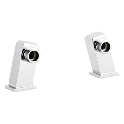 Tap Accessories Square Minimalist Inlet Legs, Pair - Chrome