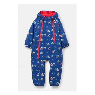 (4-5 Yrs, Navy Tractor Print) Jamie Puddle Kids Printed Waterproof Rain Suit