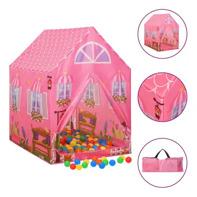 (multicolour) vidaXL Children Play Tent with Balls Kids Play House Tent Multi Colours