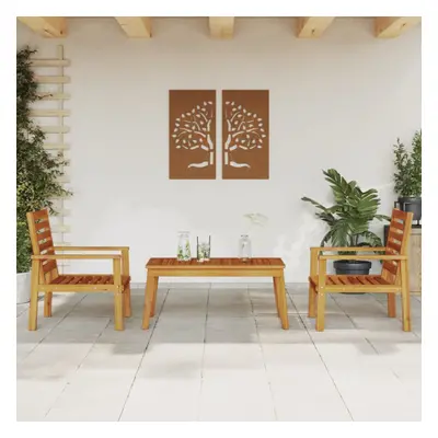 vidaXL Piece Garden Lounge Set Solid Wood Acacia